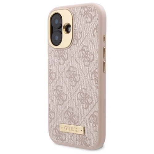 Kup Guess GUHMP16SU4GPRP Apple iPhone 16 hardcase 4G Logo Plate MagSafe roz - GUE3666 - {ean13} - Sklep Home Screen
