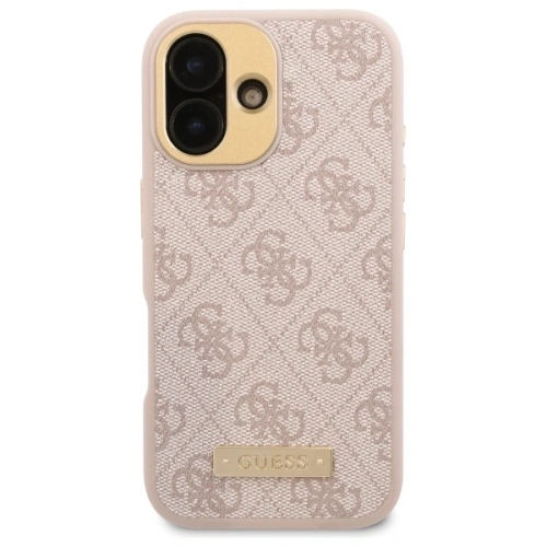 Kup Guess GUHMP16SU4GPRP Apple iPhone 16 hardcase 4G Logo Plate MagSafe roz - GUE3666 - {ean13} - Sklep Home Screen