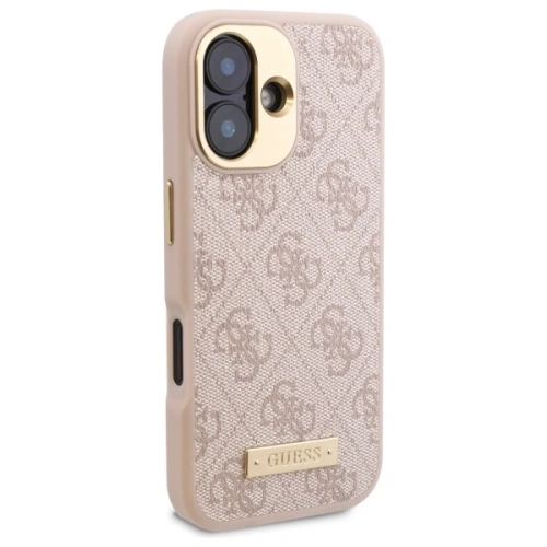 Kup Guess GUHMP16SU4GPRP Apple iPhone 16 hardcase 4G Logo Plate MagSafe roz - GUE3666 - {ean13} - Sklep Home Screen