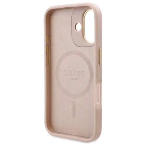 Kup Guess GUHMP16SU4GPRP Apple iPhone 16 kemény tok 4G Logólemez MagSafe rózsaszín - GUE3666 - {ean13} - Sklep Home Screen