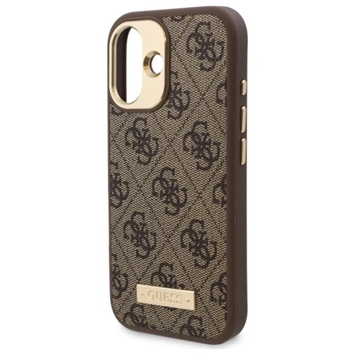 Kup Guess GUHMP16SU4GPRW Apple iPhone 16 Hardcase 4G Logo Platte MagSafe braun - GUE3667 - {ean13} - Sklep Home Screen