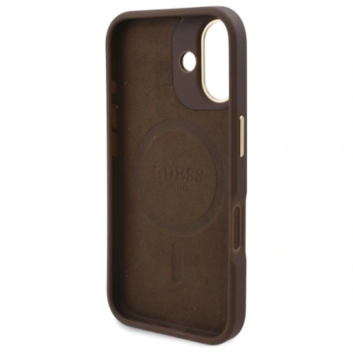 Kup Guess GUHMP16SU4GPRW Apple iPhone 16 Hardcase 4G Logo Platte MagSafe braun - GUE3667 - {ean13} - Sklep Home Screen