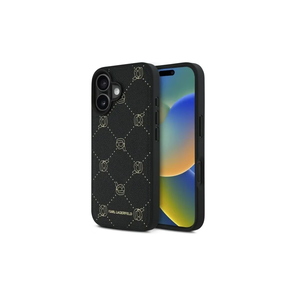 Etui Karl Lagerfeld KLHMP16SPGKHPHK Apple iPhone 16 Magsafe Karl Head czarny/black