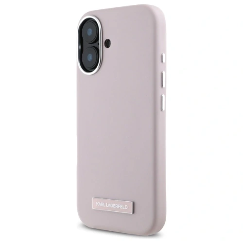Kup Karl Lagerfeld KLHMP16SPGMSRPP Apple iPhone 16 Hardcase FW Metallplatte MagSafe pink - KLD21769 - {ean13} - Sklep Home Screen
