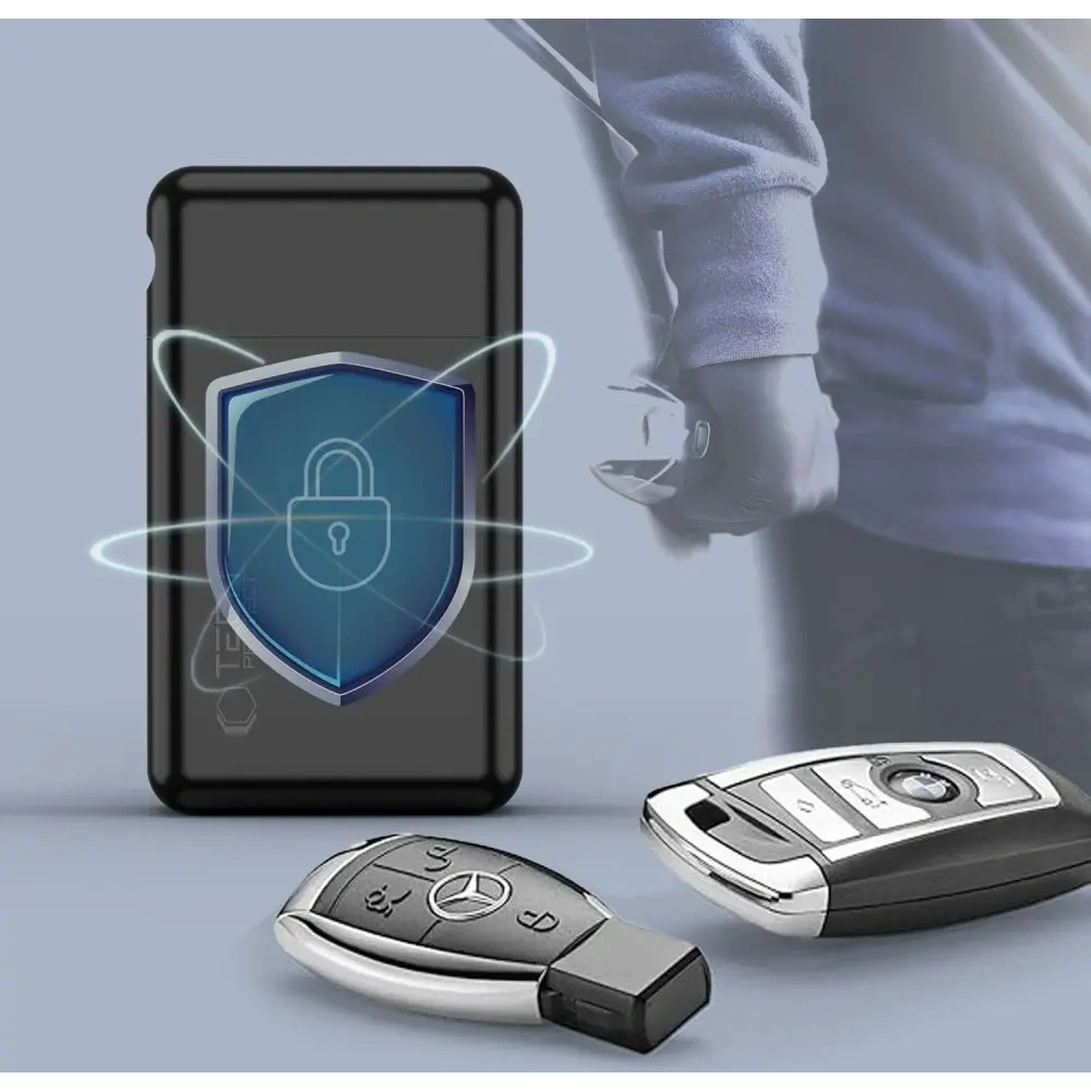 Klatka Faradaya Tech-Protect KLR200 Metal Keyless RFID Signal Blocker Case Black