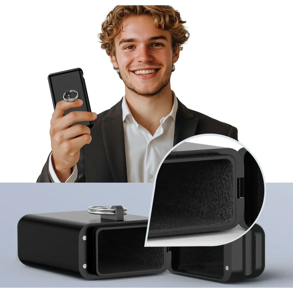 Klatka Faradaya Tech-Protect KLR200 Metal Keyless RFID Signal Blocker Case Black