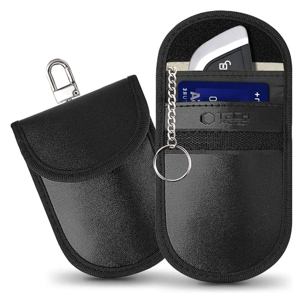 Klatka Faradaya Tech-Protect KLR100 Pouch Keyless RFID Signal Blocker Case Black