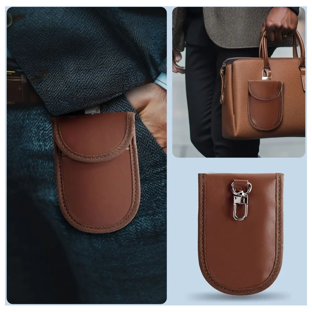 Klatka Faradaya Tech-Protect KLR100 Pouch Keyless RFID Signal Blocker Case Espresso