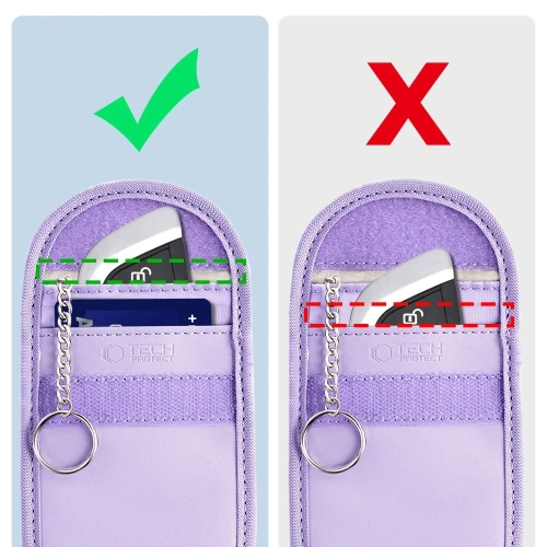 Kup Klatka Faradaya Tech-Protect KLR100 Pouch Keyless RFID Signal Blocker Case Lavender - THP3379 - {ean13} - Sklep Home Screen