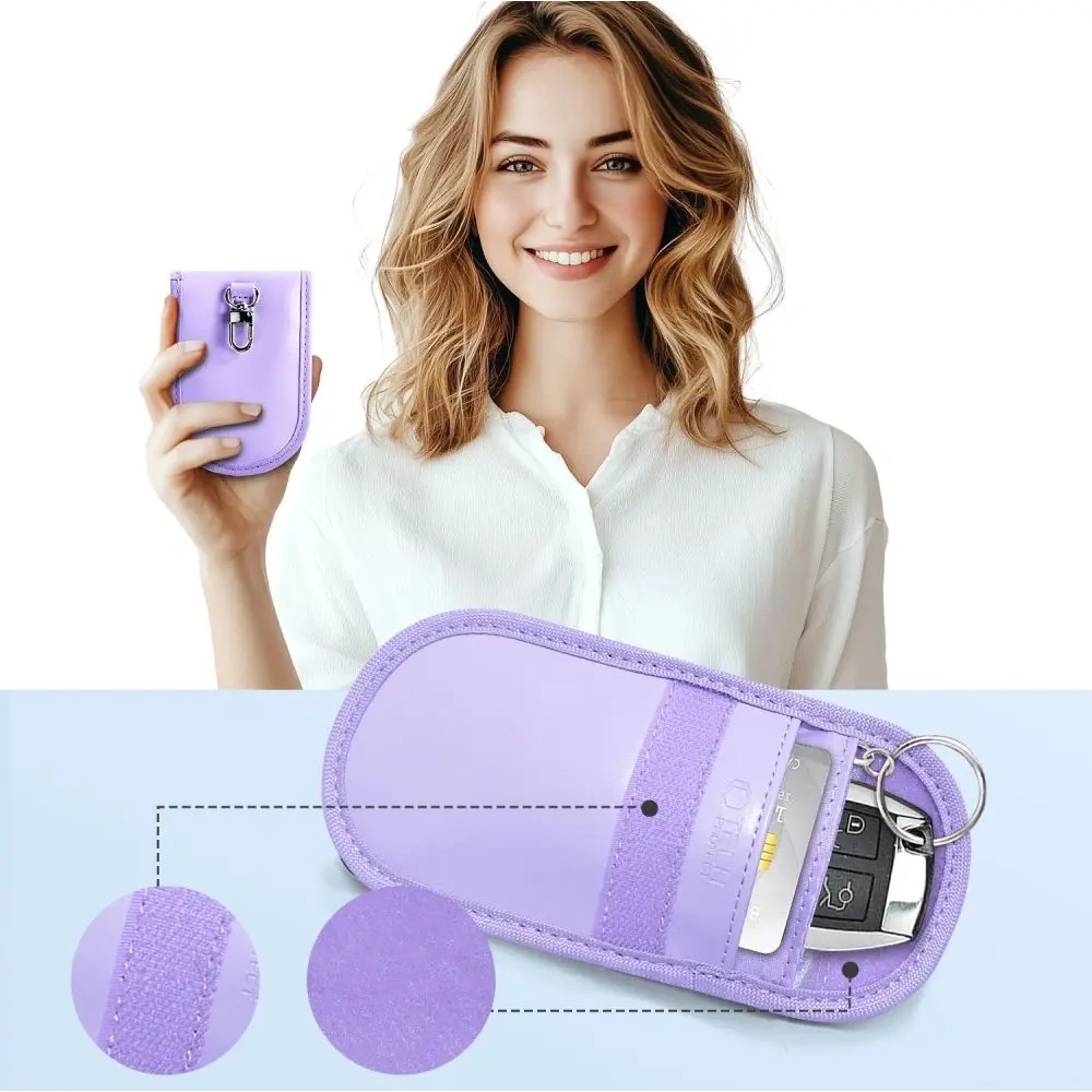 Klatka Faradaya Tech-Protect KLR100 Pouch Keyless RFID Signal Blocker Case Lavender