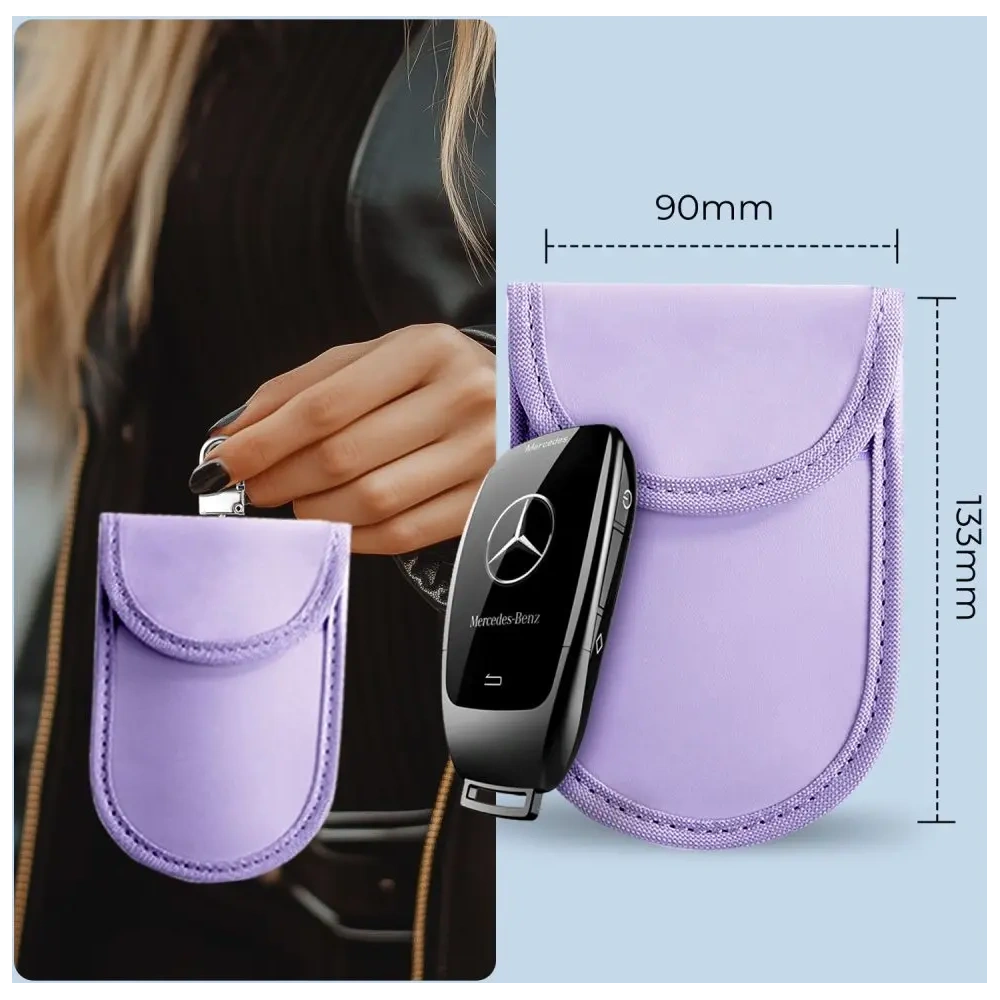 Klatka Faradaya Tech-Protect KLR100 Pouch Keyless RFID Signal Blocker Case Lavender