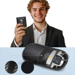 Kup Tech-Protect KLR100 cușcă Faraday Pouch Blocare Semnal RFID Fără Cheie Carbon - THP3381 - {ean13} - Sklep Home Screen