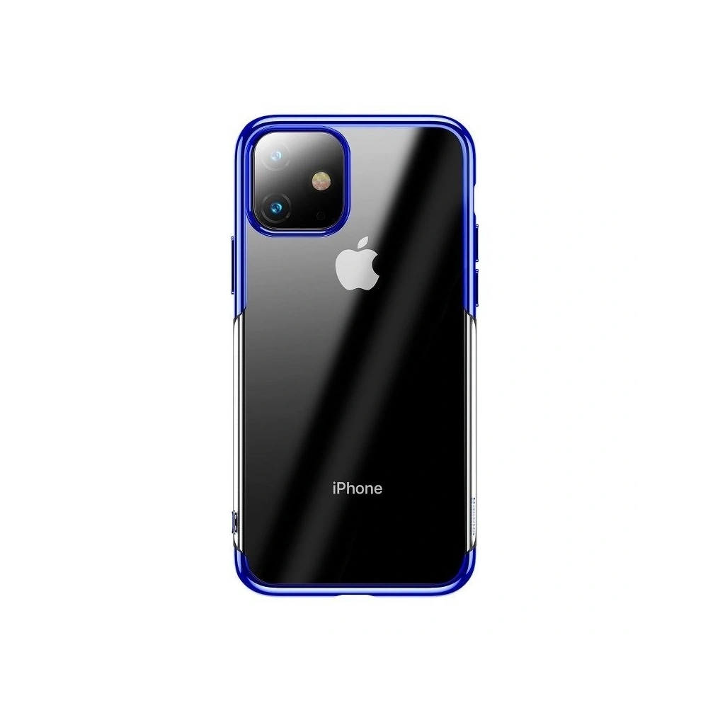 Przezroczyste etui Baseus Shining Case do iPhone 11 6,1 (niebieskie)