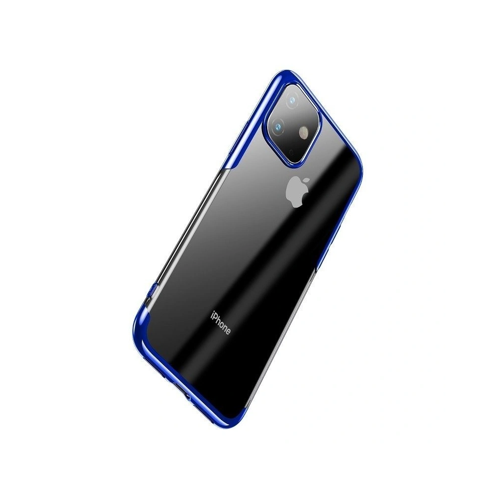 Przezroczyste etui Baseus Shining Case do iPhone 11 6,1 (niebieskie)