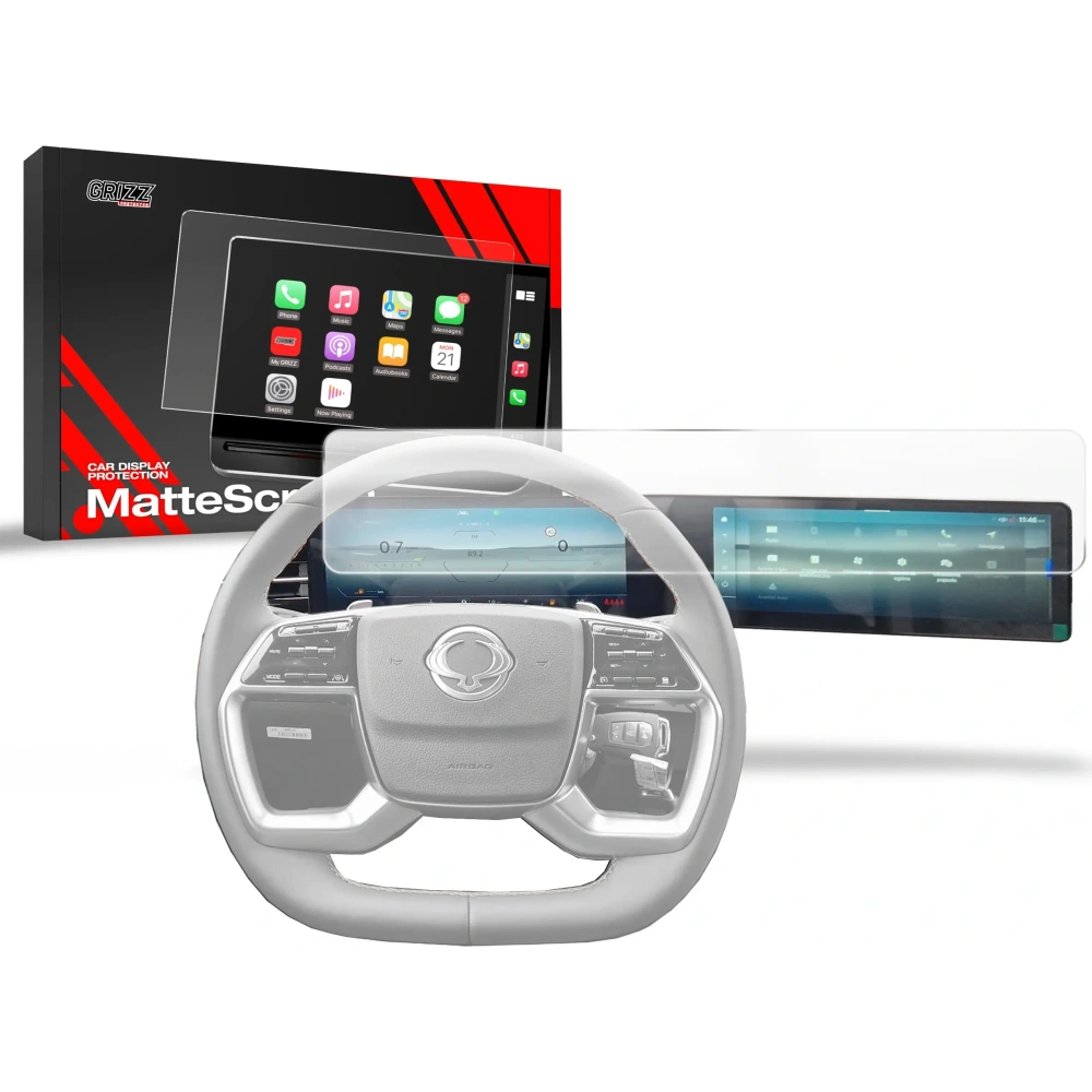Folia matowa GrizzGlass CarDisplay Protection do SsangYong Torres EVX 12,3" 2024-2025