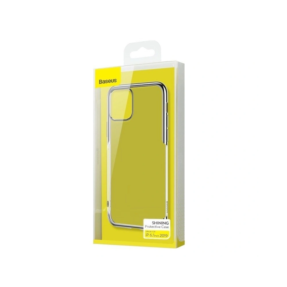 Przezroczyste etui Baseus Shining Case do iPhone 11 6,1 (srebrne)