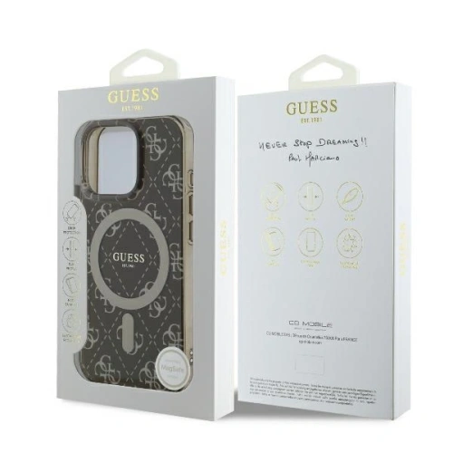 Kup Etui Guess GUHMP16XH4DTEW Apple iPhone 16 Pro Max hardcase IML 4G Background MagSafe brązowy/brown - GUE3669 - {ean13} - Sklep Home Screen