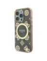 Buy Guess GUHMP16XH4PYEEW Apple iPhone 16 Pro Max hardcase IML Peony On 4G Background MagSafe brown - GUE3672 - {ean13} - Home Screen Store Europe