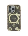 Buy Guess GUHMP16XH4PYEEW Apple iPhone 16 Pro Max hardcase IML Peony On 4G Background MagSafe brown - GUE3672 - {ean13} - Home Screen Store Europe