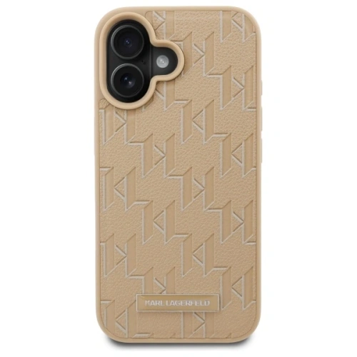 Kup Etui Karl Lagerfeld KLHMP16SPKHPORPE Apple iPhone 16 hardcase Hot Stamp Magsafe beżowy/beige - KLD21770 - {ean13} - Sklep Home Screen