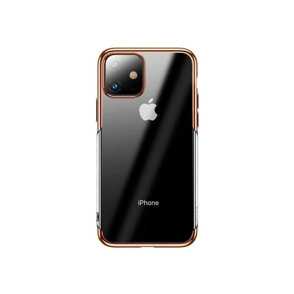 Przezroczyste etui Baseus Shining Case do iPhone 11 6,1 (złote)