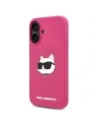 Kup Karl Lagerfeld KLHMP16SSCHPPLF Apple iPhone 16 carcasă dură din silicon cu imprimeu Choupette Head MagSafe fucsia - KLD21771 - {ean13} - Sklep Home Screen