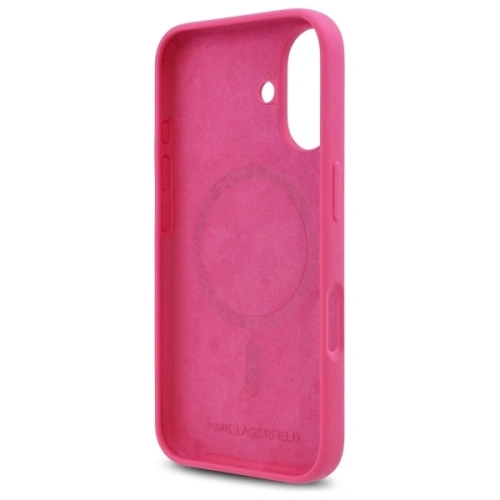 Kup Karl Lagerfeld KLHMP16SSCHPPLF Apple iPhone 16 carcasă dură din silicon cu imprimeu Choupette Head MagSafe fucsia - KLD21771 - {ean13} - Sklep Home Screen