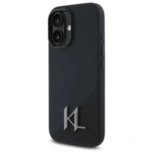 Kup Etui Karl Lagerfeld KLHMP16SSCMKMPCK Apple iPhone 16 hardcase Silicone Shadow Metal Initial MagSafe černý/black - KLD21772 - {ean13} - Sklep Home Screen