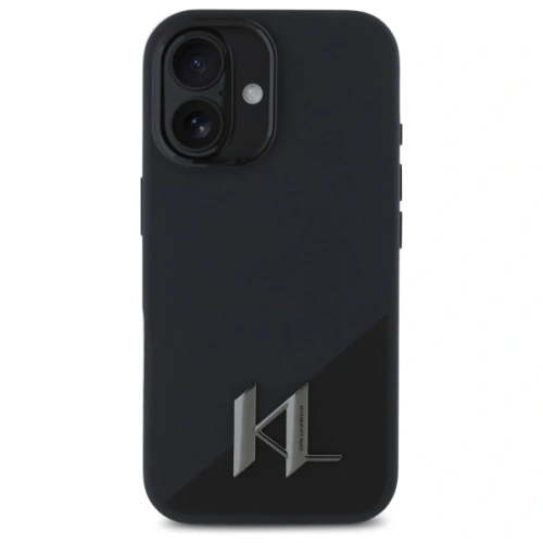 Kup Karl Lagerfeld KLHMP16SSCMKMPCK Apple iPhone 16 husă din silicon Shadow Metal Initial MagSafe neagră - KLD21772 - {ean13} - Sklep Home Screen