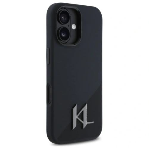 Kup Karl Lagerfeld KLHMP16SSCMKMPCK Apple iPhone 16 husă din silicon Shadow Metal Initial MagSafe neagră - KLD21772 - {ean13} - Sklep Home Screen