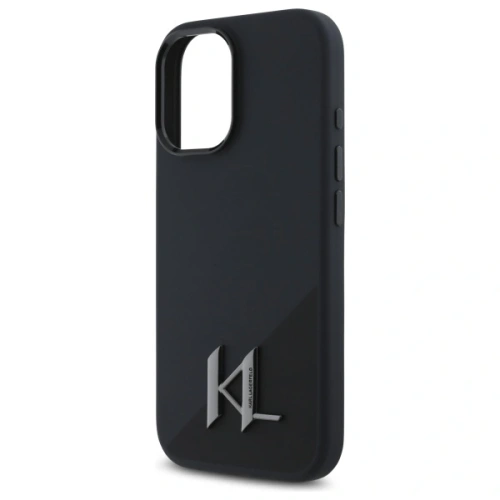 Kup Karl Lagerfeld KLHMP16SSCMKMPCK Apple iPhone 16 Hardcase Silikon Shadow Metal Initial MagSafe schwarz - KLD21772 - {ean13} - Sklep Home Screen