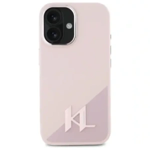 Kup Etui Karl Lagerfeld KLHMP16SSCMKMPCP Apple iPhone 16 hardcase silikonový Shadow Metal Initial MagSafe růžový/pink - KLD21773 - {ean13} - Sklep Home Screen