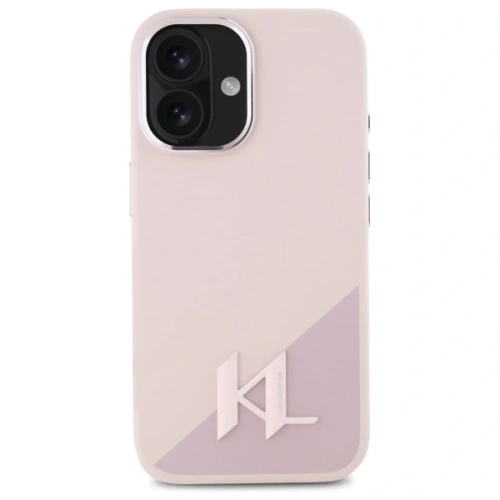 Kup Etui Karl Lagerfeld KLHMP16SSCMKMPCP Apple iPhone 16 hardcase silikonový Shadow Metal Initial MagSafe růžový/pink - KLD21773 - {ean13} - Sklep Home Screen