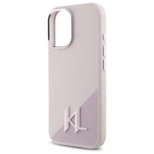 Kup Karl Lagerfeld KLHMP16SSCMKMPCP Apple iPhone 16 kemény tok Szilikon Shadow Metal Kezdeti MagSafe rózsaszín - KLD21773 - {ean13} - Sklep Home Screen