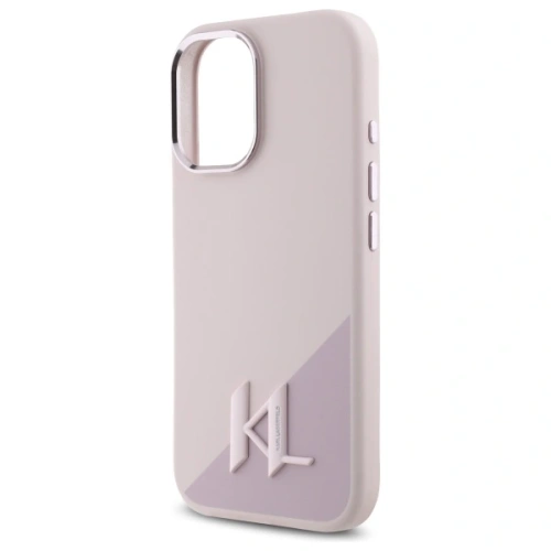 Kup Karl Lagerfeld KLHMP16SSCMKMPCP Apple iPhone 16 hardcase Silicon Shadow Metal Initial MagSafe roz - KLD21773 - {ean13} - Sklep Home Screen
