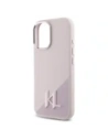 Buy Karl Lagerfeld KLHMP16SSCMKMPCP Apple iPhone 16 hardcase Silicone Shadow Metal Initial MagSafe pink - KLD21773 - {ean13} - Home Screen Store Europe