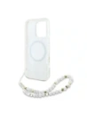 Kup Etui Guess GUHMP16XHCPOFPH Apple iPhone 16 Pro Max hardcase IML Flowers Allover Electro With Pearl Strap MagSafe biały/white - GUE3673 - {ean13} - Sklep Home Screen