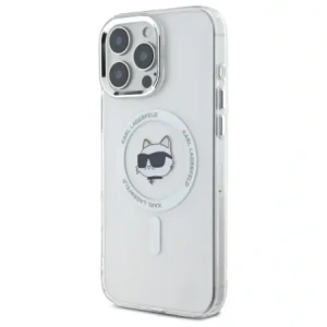 Kup Karl Lagerfeld KLHMP16XHLSCHH Apple iPhone 16 Pro Max Hardcase IML Metall Choupette Kopf MagSafe weiß - KLD21774 - {ean13} - Sklep Home Screen