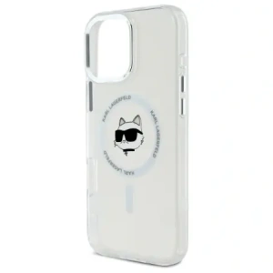 Kup Karl Lagerfeld KLHMP16XHLSCHH Apple iPhone 16 Pro Max Hardcase IML Metall Choupette Kopf MagSafe weiß - KLD21774 - {ean13} - Sklep Home Screen