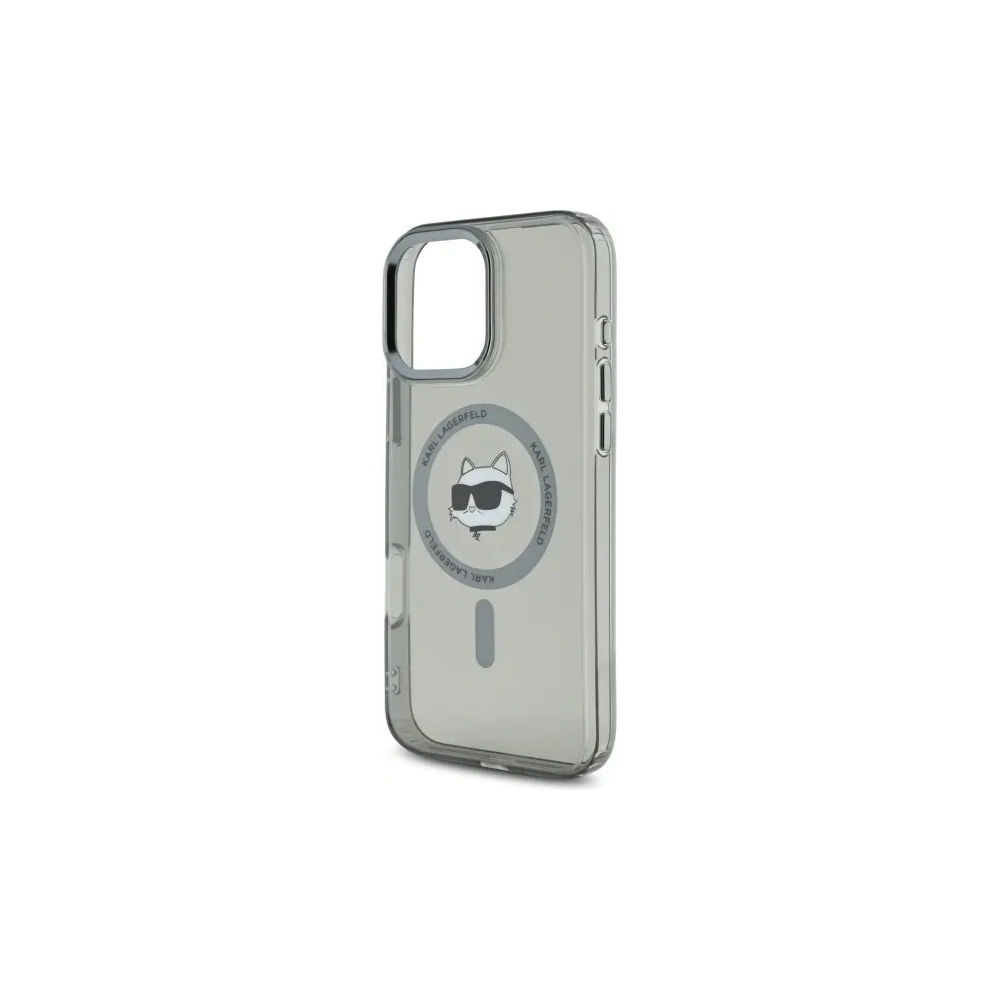 Etui Karl Lagerfeld KLHMP16XHLSCHK Apple iPhone 16 Pro Max hardcase IML Metal Choupette Head MagSafe czarny/black