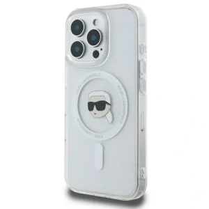 Kup Karl Lagerfeld KLHMP16XHLSKIH Apple iPhone 16 Pro Max Hardcase IML Metall Karl Kopf MagSafe weiß - KLD21776 - {ean13} - Sklep Home Screen
