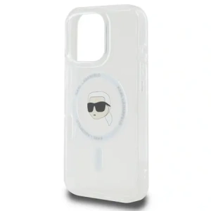Kup Karl Lagerfeld KLHMP16XHLSKIH Apple iPhone 16 Pro Max Hardcase IML Metall Karl Kopf MagSafe weiß - KLD21776 - {ean13} - Sklep Home Screen