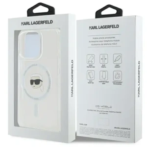 Kup Karl Lagerfeld KLHMP16XHLSKIH Apple iPhone 16 Pro Max Hardcase IML Metall Karl Kopf MagSafe weiß - KLD21776 - {ean13} - Sklep Home Screen