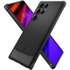 Buy [OUTLET] Case Spigen Rugged Armor Samsung Galaxy S24 Ultra Matte Black - OT-709 - {ean13} - Home Screen Store Europe