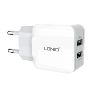Kup [OUTLET] Ładowarka sieciowa LDNIO A2202, 2x USB, 12W (biała) - OT-716 - {ean13} - Sklep Home Screen
