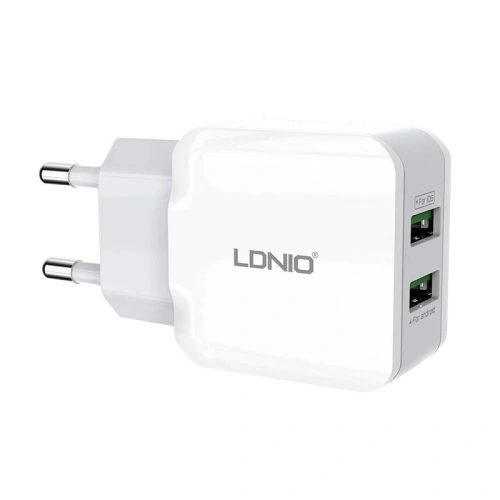 Kup [OUTLET] Încărcător de rețea LDNIO A2202, 2x USB, 12W (alb) - OT-716 - {ean13} - Sklep Home Screen