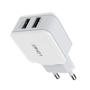 Kup [OUTLET] Hálózati töltő LDNIO A2202, 2x USB, 12W (fehér) - OT-716 - {ean13} - Sklep Home Screen