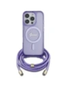 Kup Etui Guess GUHMP16XHCTSGNSU Apple iPhone 16 Pro Max hardcase Crossbody Cord Script MagSafe fioletowy/purple - GUE3676 - {ean13} - Sklep Home Screen