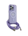 Kup Etui Guess GUHMP16XHCTSGNSU Apple iPhone 16 Pro Max hardcase Crossbody Cord Script MagSafe fioletowy/purple - GUE3676 - {ean13} - Sklep Home Screen