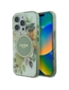Guess GUHMP16XHFWBDCEN Apple iPhone 16 Pro Max Hardcase IML Blume & Tonal Circle MagSafe grün